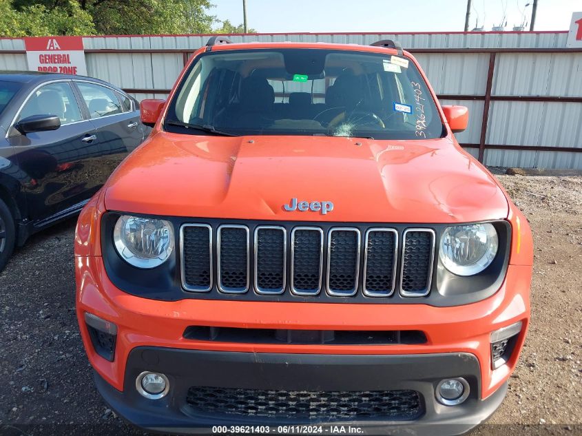 2019 Jeep Renegade Latitude Fwd VIN: ZACNJABB7KPK86219 Lot: 39621403