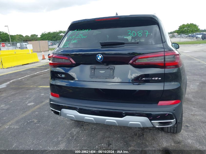 2023 BMW X5 xDrive45E VIN: 5UXTA6C03P9P82632 Lot: 39621404