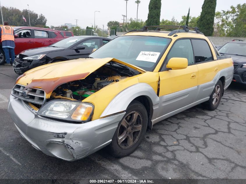 2003 Subaru Baja VIN: 4S4BT61C937103808 Lot: 39621407