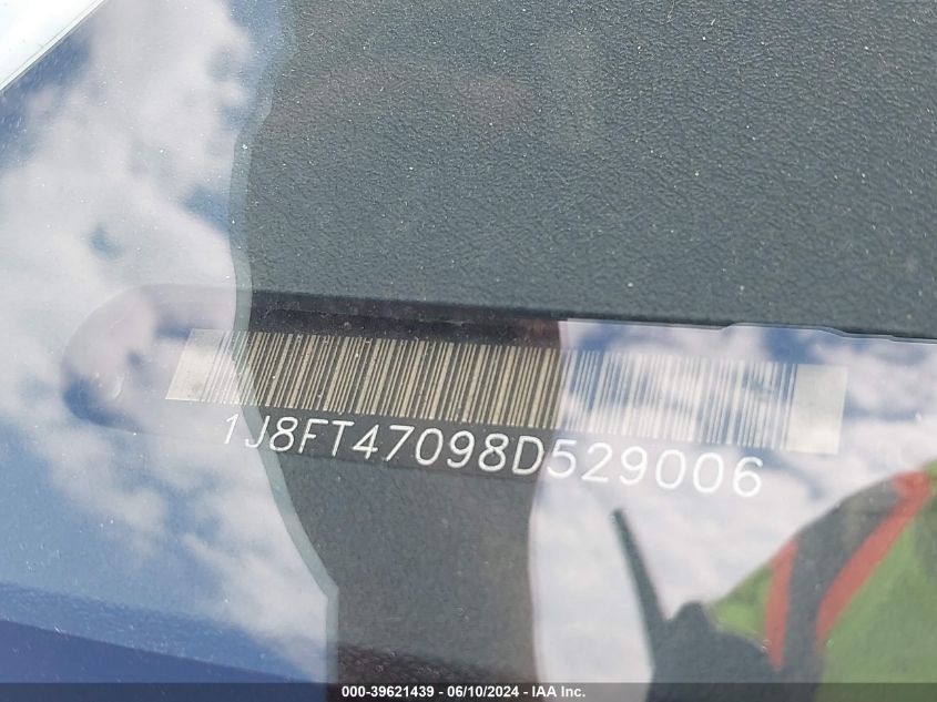 2008 Jeep Compass Sport VIN: 1J8FT47098D529006 Lot: 39621439