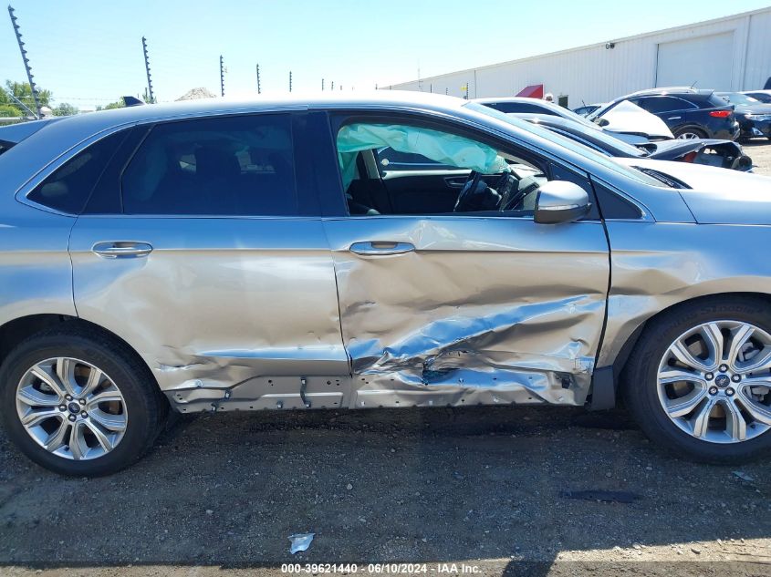 2022 Ford Edge Titanium VIN: 2FMPK4K90NBA52418 Lot: 39621440