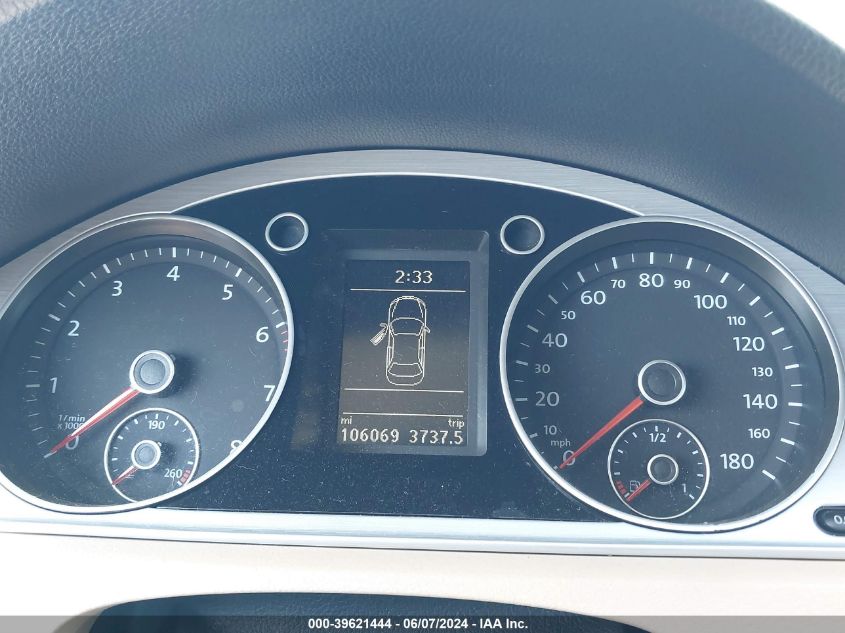 2013 Volkswagen Cc 2.0T Sport VIN: WVWBP7AN4DE528432 Lot: 39621444