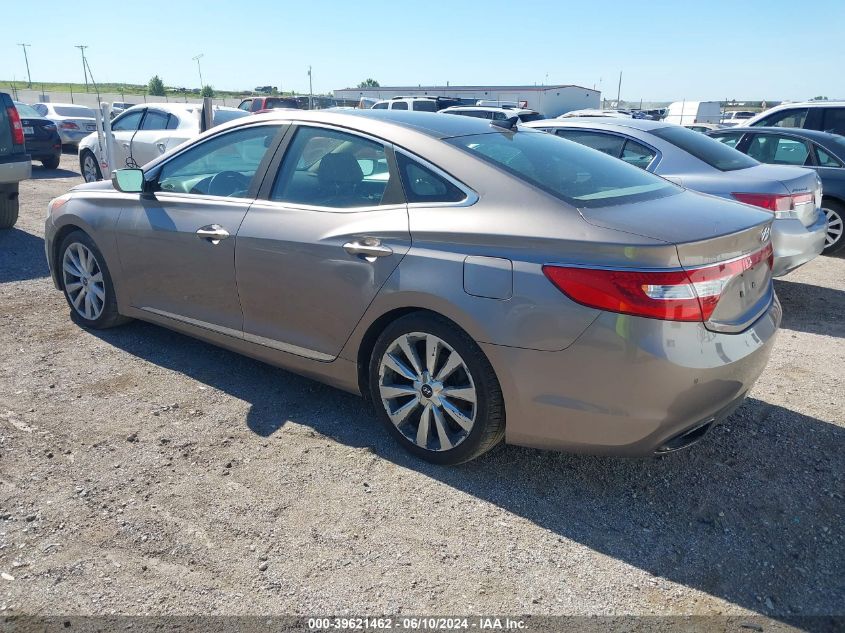 2013 Hyundai Azera Gls/Limited VIN: KMHFH4JG2DA319241 Lot: 39621462