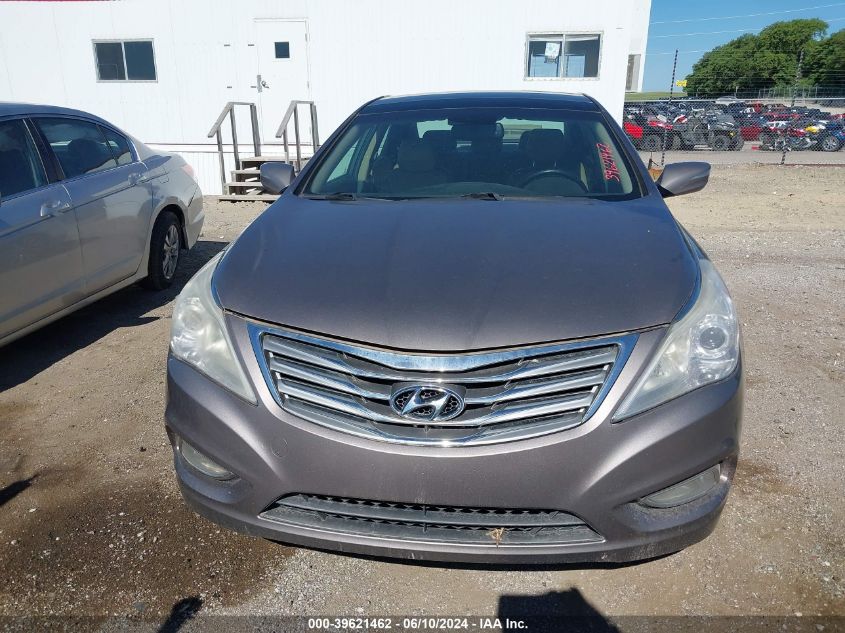 2013 Hyundai Azera Gls/Limited VIN: KMHFH4JG2DA319241 Lot: 39621462