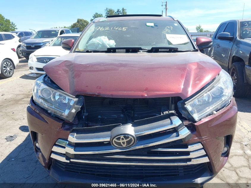 2019 Toyota Highlander Limited Platinum VIN: 5TDDZRFH5KS711413 Lot: 39621465