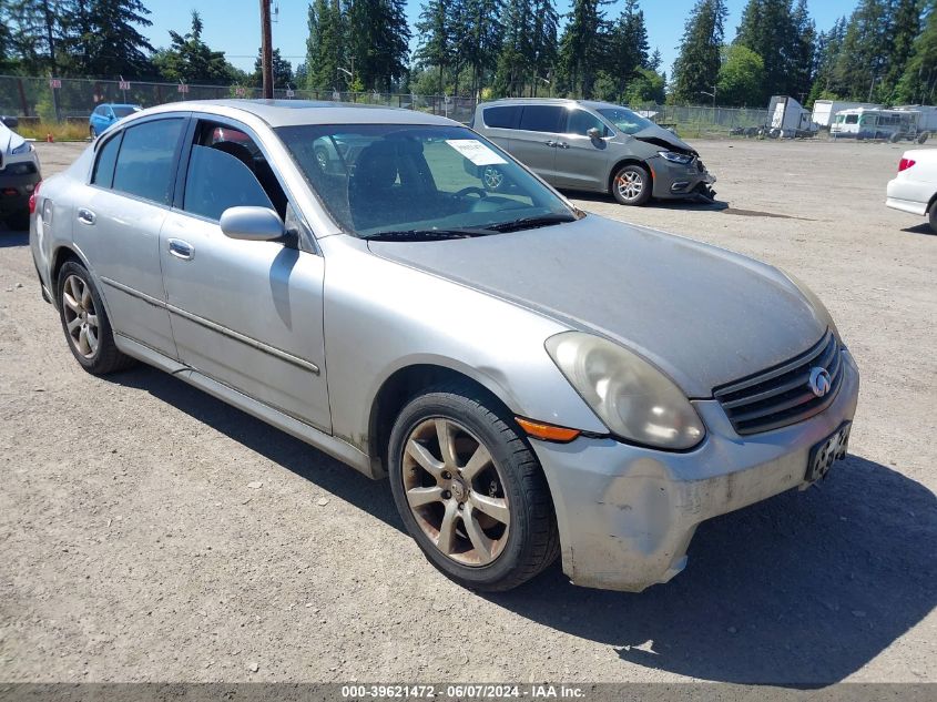 2005 Infiniti G35X VIN: JNKCV51F75M309137 Lot: 39621472