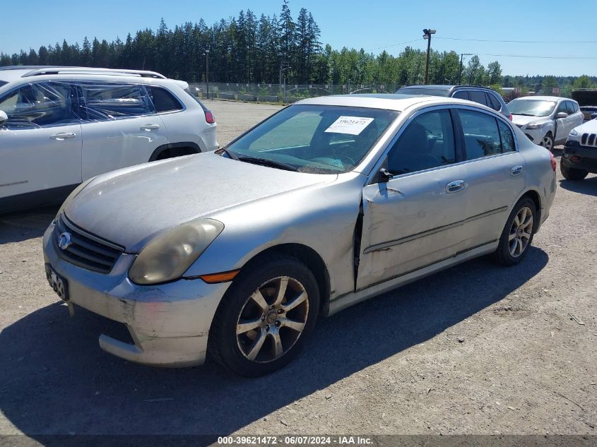 2005 Infiniti G35X VIN: JNKCV51F75M309137 Lot: 39621472