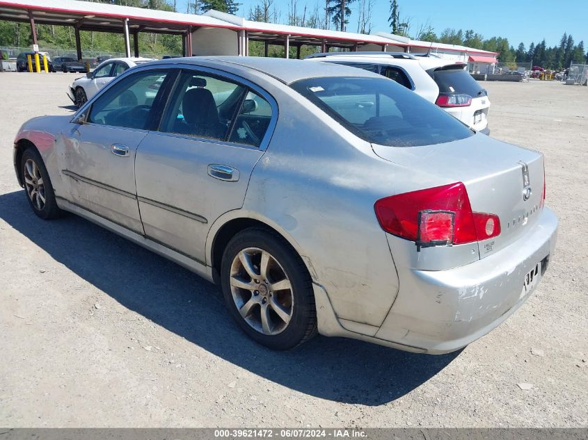 2005 Infiniti G35X VIN: JNKCV51F75M309137 Lot: 39621472