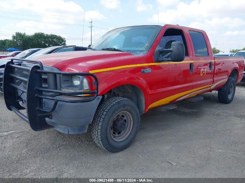 2002 Ford F250 Super Duty VIN: 1FTNW21L02EC02397 Lot: 39621499