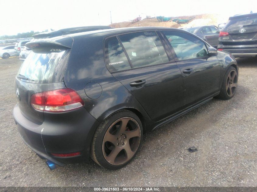 2010 Volkswagen Gti 4-Door VIN: WVWHD7AJ4AW239878 Lot: 39621503