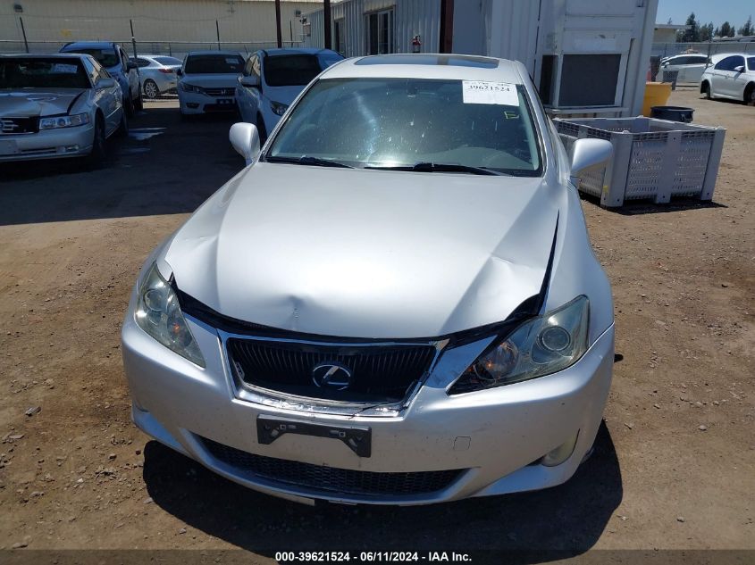2006 Lexus Is 250 VIN: JTHBK262865007635 Lot: 39621524
