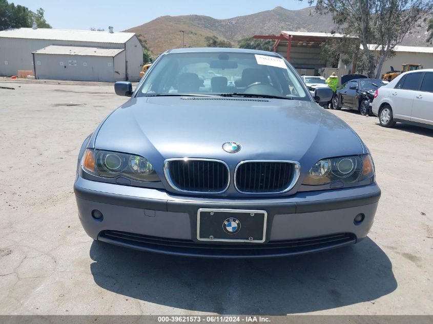 2003 BMW 325I VIN: WBAET37443NJ41391 Lot: 39621573