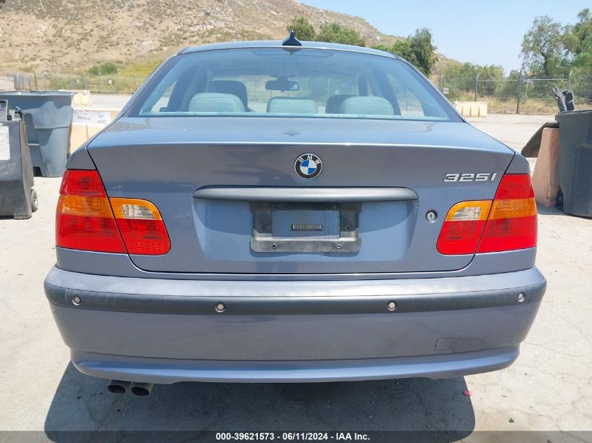 2003 BMW 325I VIN: WBAET37443NJ41391 Lot: 39621573