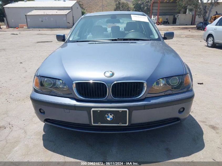 2003 BMW 325I VIN: WBAET37443NJ41391 Lot: 39621573