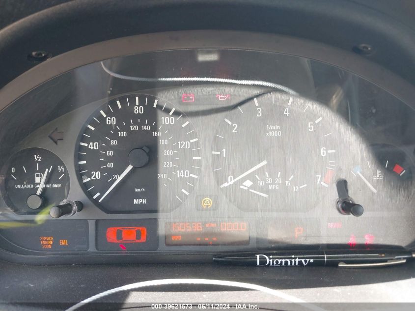 2003 BMW 325I VIN: WBAET37443NJ41391 Lot: 39621573