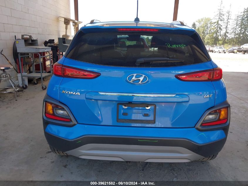 2018 Hyundai Kona Limited VIN: KM8K33A52JU168823 Lot: 39621582