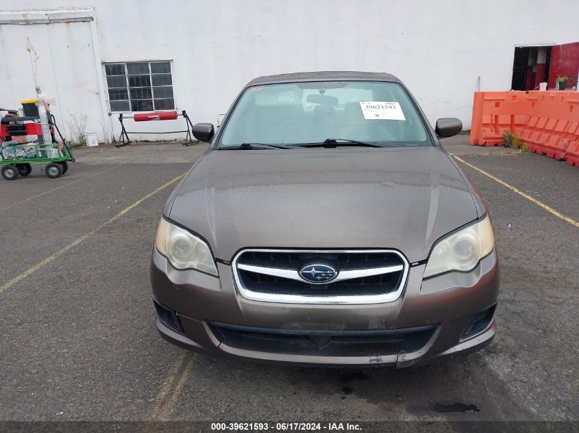 2009 Subaru Legacy 2.5I VIN: 4S3BL616597236847 Lot: 39621593