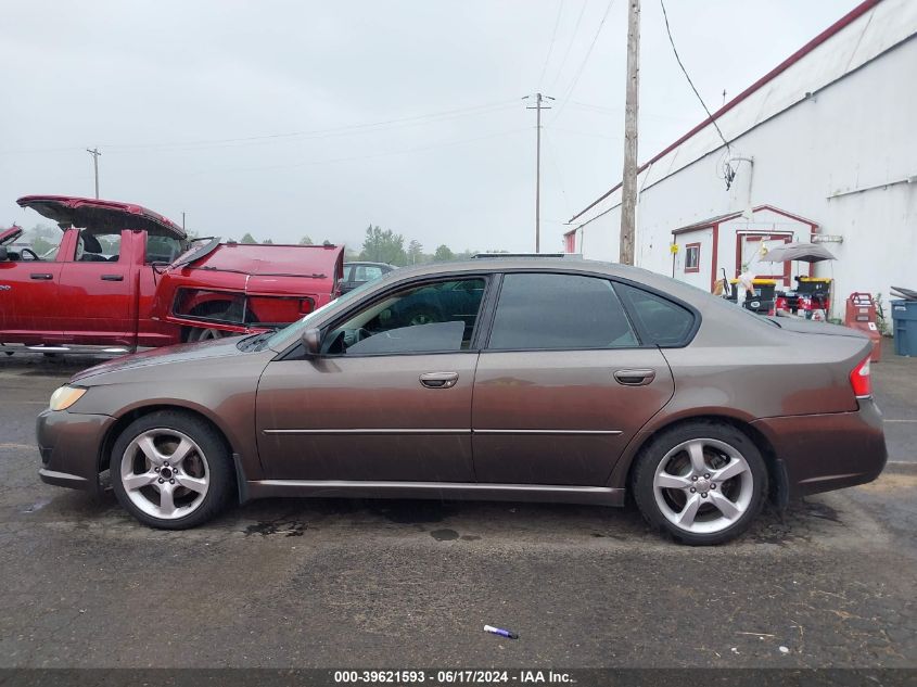 2009 Subaru Legacy 2.5I VIN: 4S3BL616597236847 Lot: 39621593
