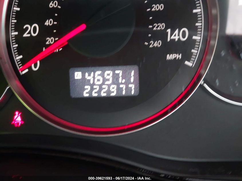 2009 Subaru Legacy 2.5I VIN: 4S3BL616597236847 Lot: 39621593