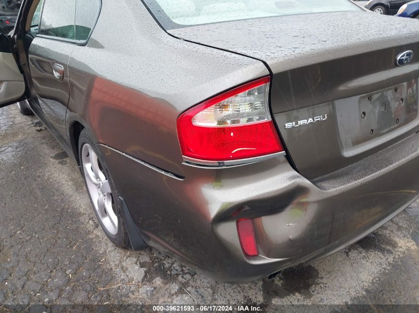 2009 Subaru Legacy 2.5I VIN: 4S3BL616597236847 Lot: 39621593
