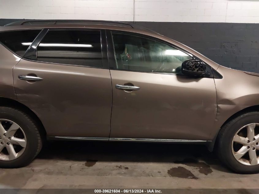 2009 Nissan Murano S VIN: JN8AZ18W09W116337 Lot: 39621604