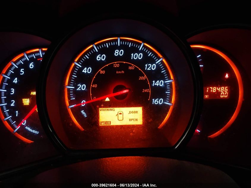 2009 Nissan Murano S VIN: JN8AZ18W09W116337 Lot: 39621604