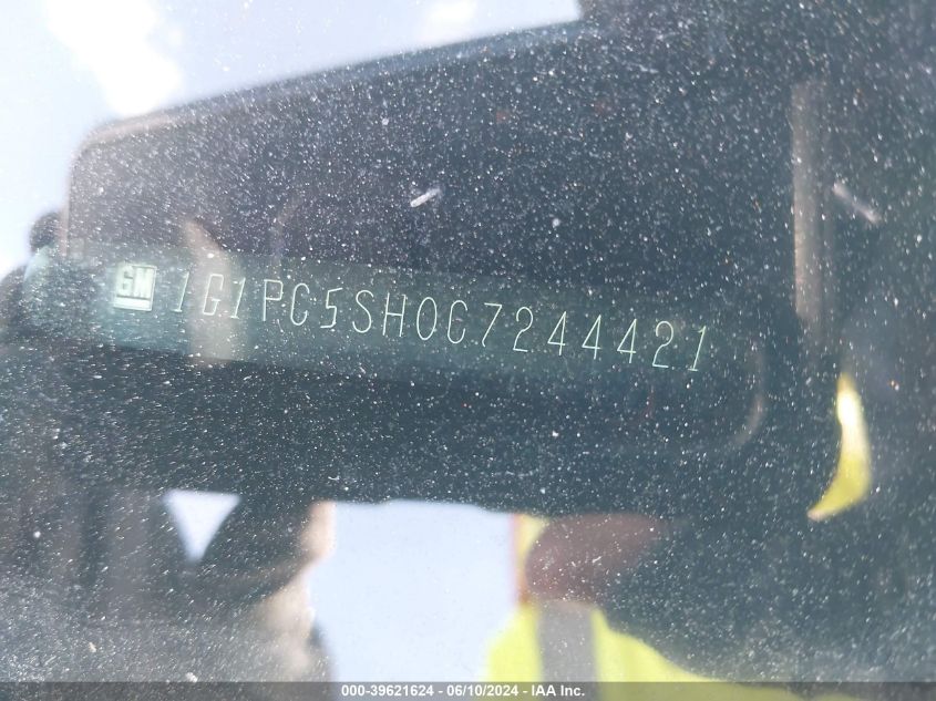 2012 Chevrolet Cruze Ls VIN: 1G1PC5SH0C7244421 Lot: 39621624