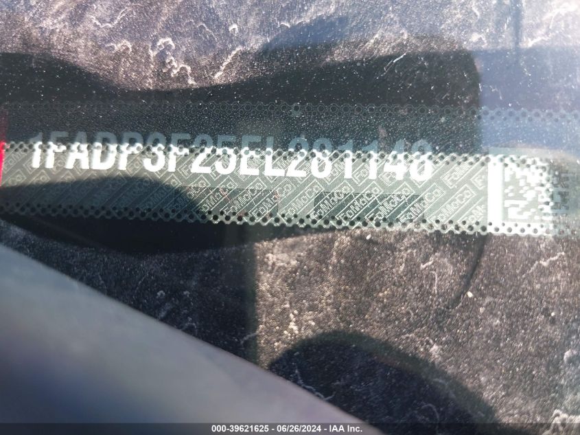 2014 Ford Focus Se VIN: 1FADP3F25EL281148 Lot: 39621625