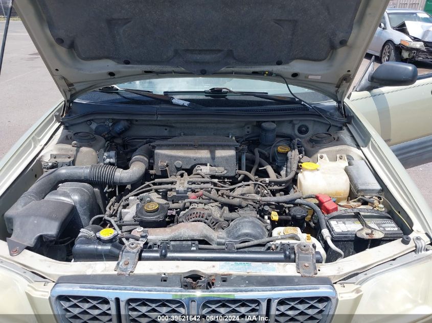 2001 Subaru Forester L VIN: JF1SF63521H708342 Lot: 39621642