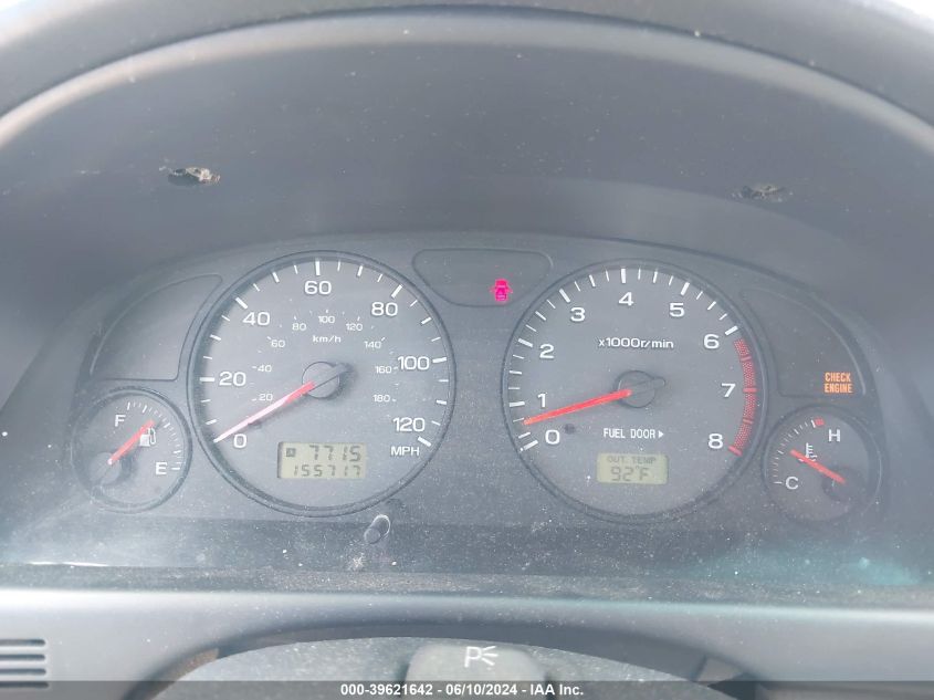 2001 Subaru Forester L VIN: JF1SF63521H708342 Lot: 39621642