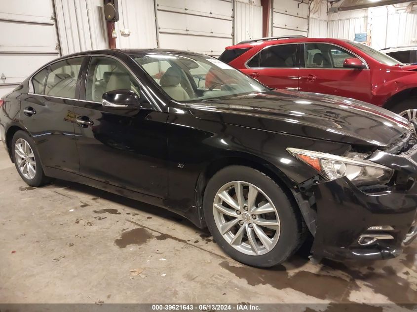 2014 Infiniti Q50 VIN: JN1BV7AR3EM701800 Lot: 39621643