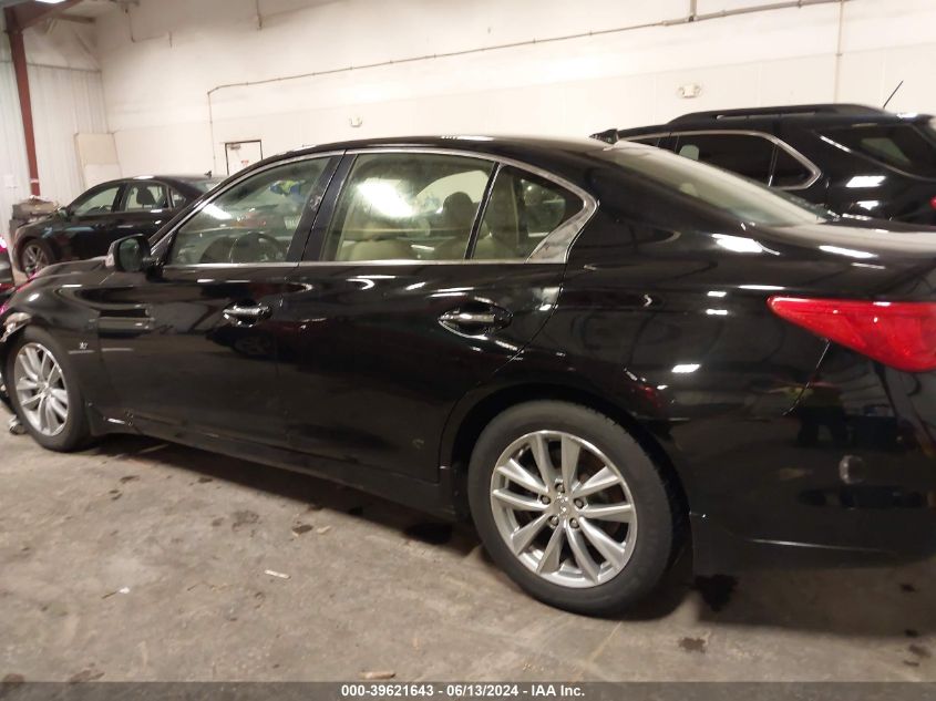 2014 Infiniti Q50 VIN: JN1BV7AR3EM701800 Lot: 39621643