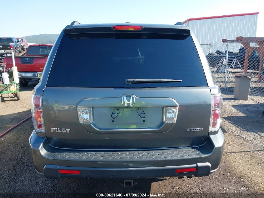 2007 Honda Pilot Ex-L VIN: 2HKYF18667H539610 Lot: 39621646