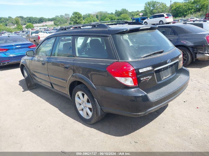 2009 Subaru Outback 2.5I VIN: 4S4BP61C697325929 Lot: 39621727