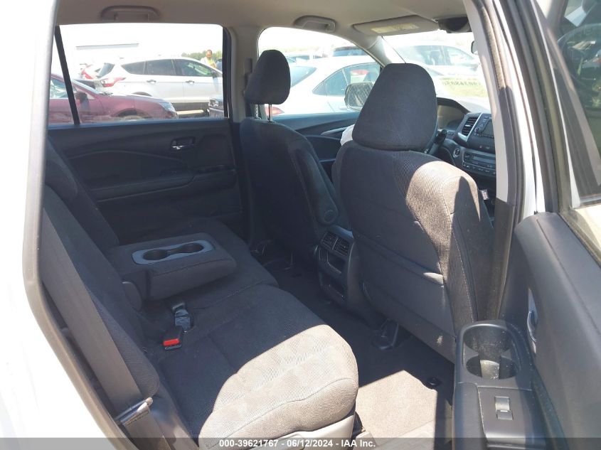 2019 Honda Pilot Lx VIN: 5FNYF6H12KB086305 Lot: 39621767