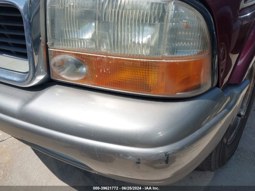 2000 GMC Jimmy Slt VIN: 1GKCS13W2Y2278738 Lot: 39621772