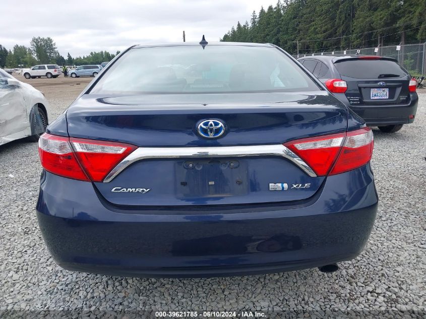 2015 Toyota Camry Hybrid Xle VIN: 4T1BD1FKXFU162243 Lot: 39621785