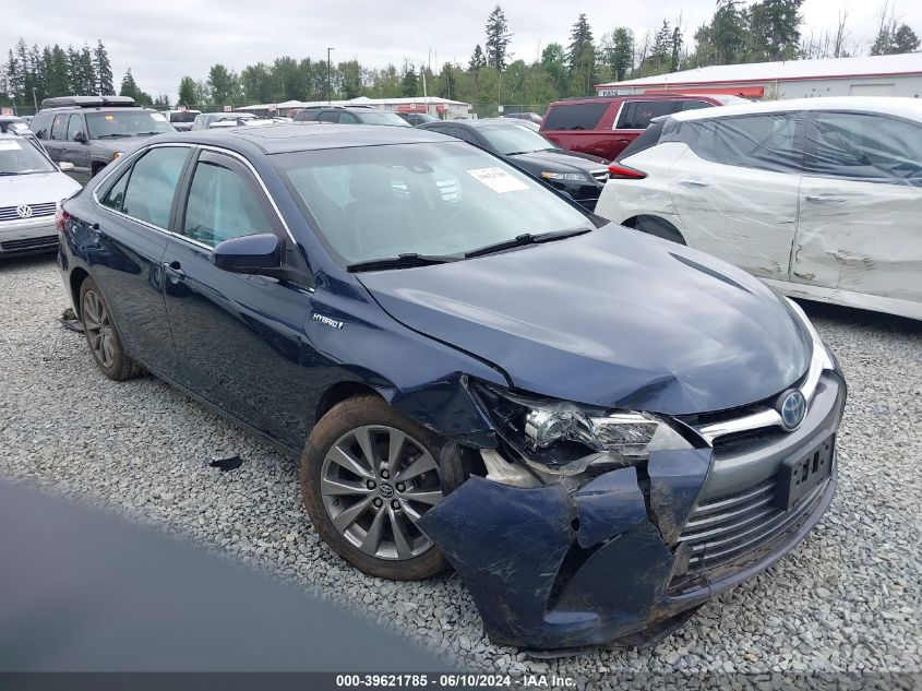 2015 Toyota Camry Hybrid Xle VIN: 4T1BD1FKXFU162243 Lot: 39621785