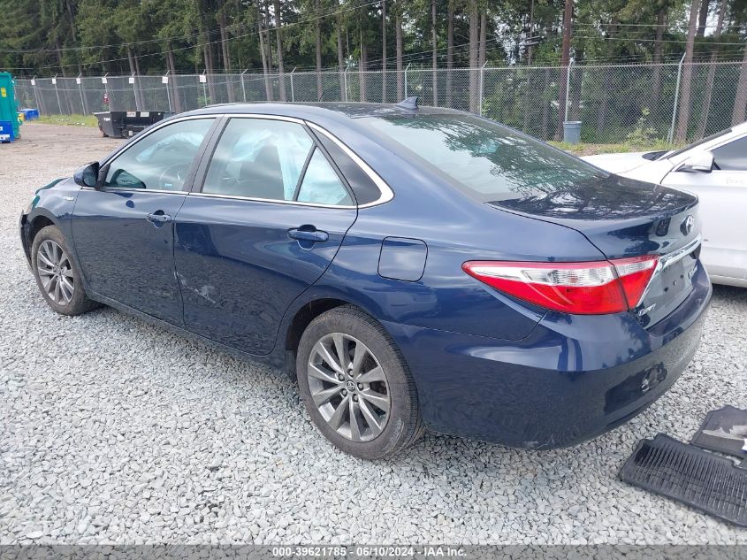 2015 Toyota Camry Hybrid Xle VIN: 4T1BD1FKXFU162243 Lot: 39621785