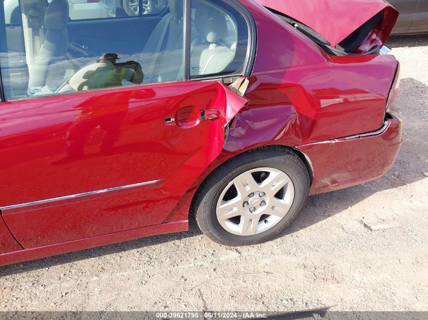 2006 Chevrolet Malibu Lt VIN: 1G1ZT51816F291381 Lot: 39621795