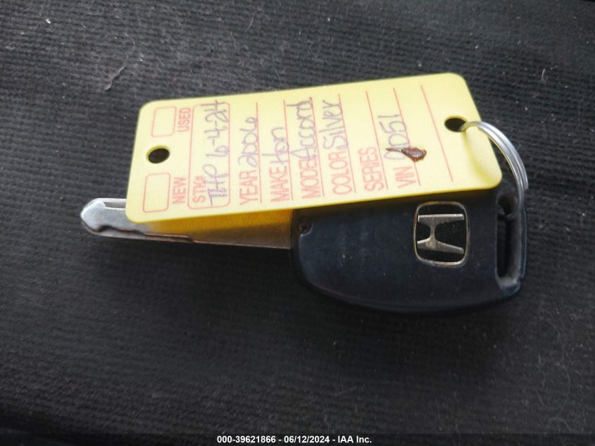 2006 Honda Accord 2.4 Ex VIN: 1HGCM55716A129051 Lot: 39621866