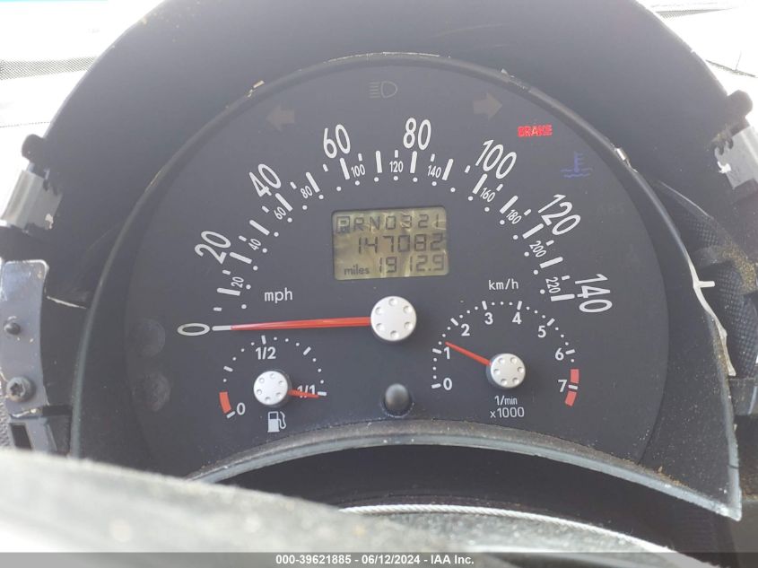 2003 Volkswagen New Beetle Gl VIN: 3VWBK21CX3M404610 Lot: 39621885