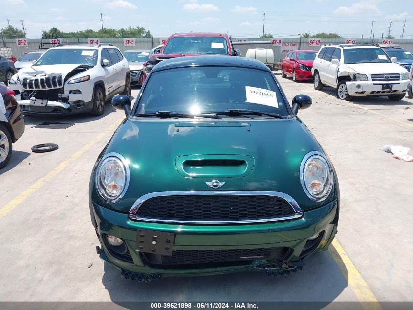 2012 Mini Cooper Coupe John Cooper Works VIN: WMWSX5C58CT141441 Lot: 39621898