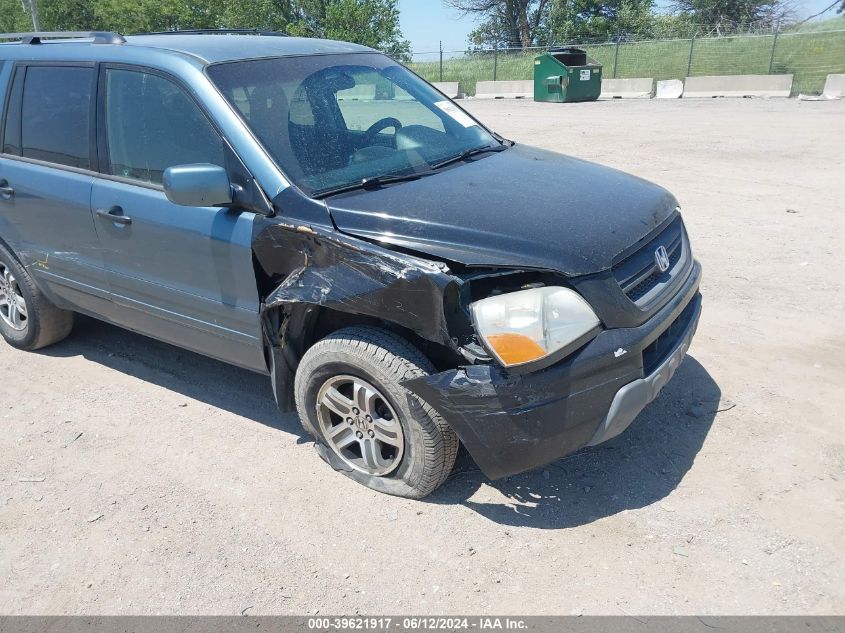 2005 Honda Pilot Ex VIN: 2HKYF18475H548702 Lot: 39621917