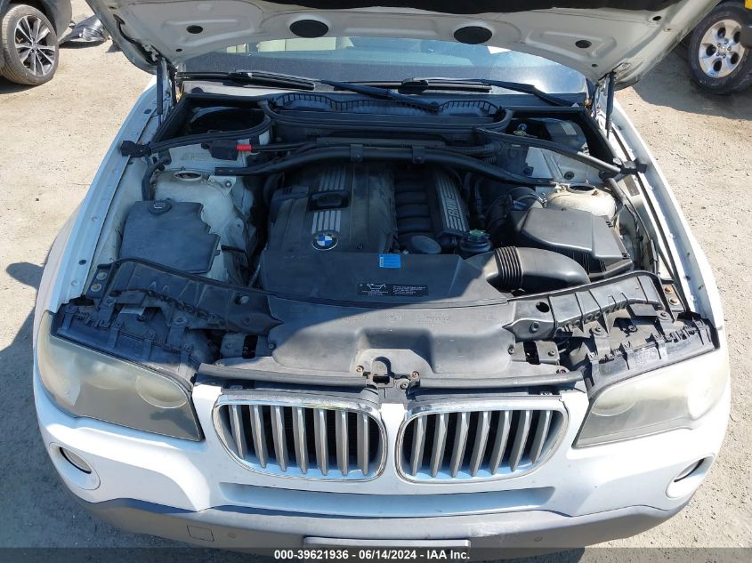 2009 BMW X3 xDrive30I VIN: WBXPC93419WJ29967 Lot: 39621936