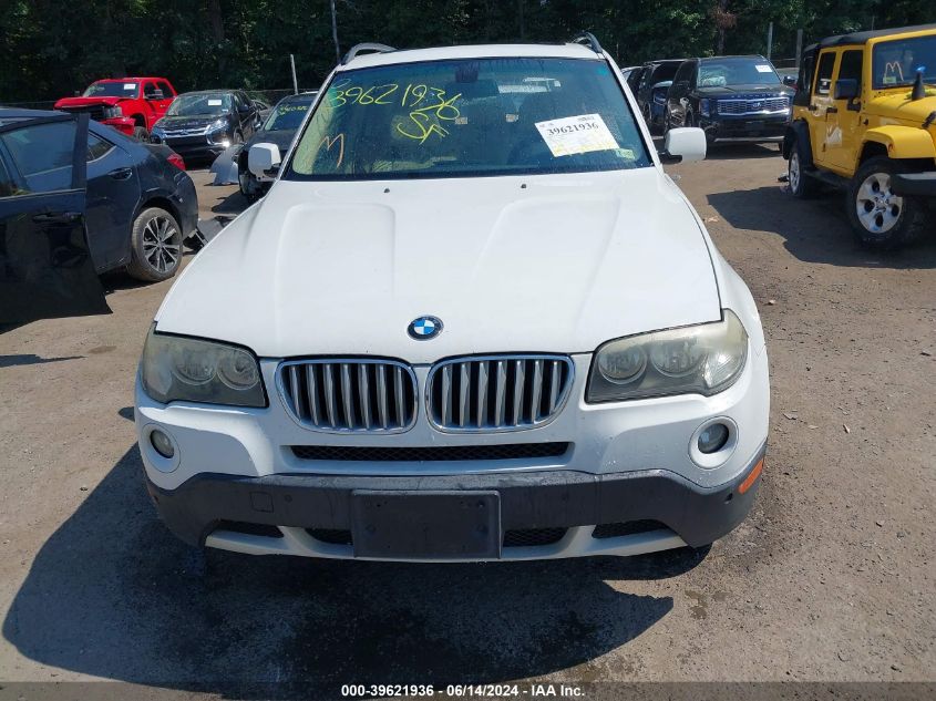 2009 BMW X3 xDrive30I VIN: WBXPC93419WJ29967 Lot: 39621936