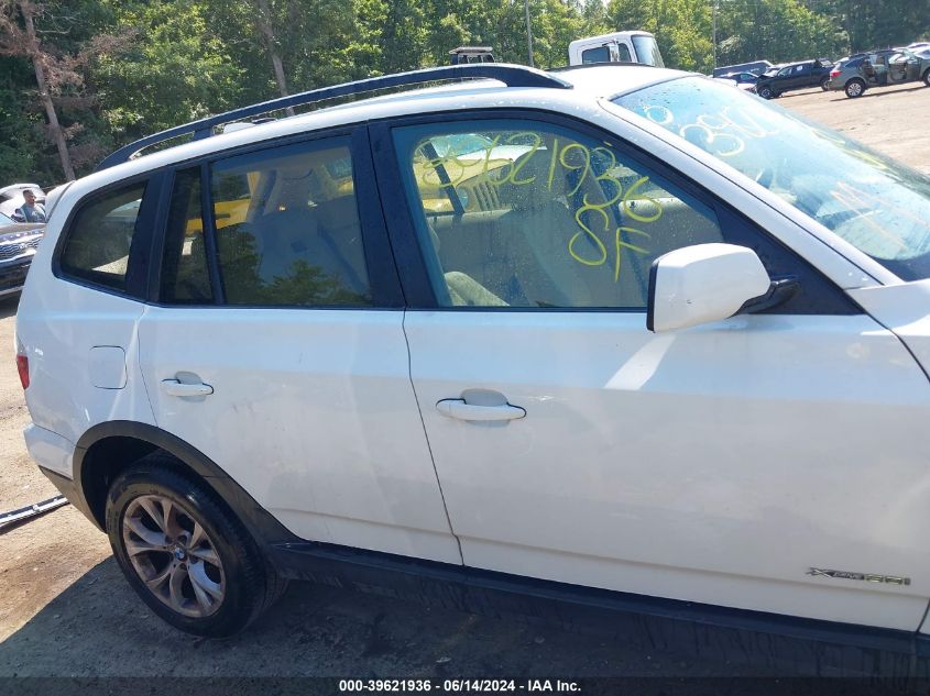 2009 BMW X3 xDrive30I VIN: WBXPC93419WJ29967 Lot: 39621936