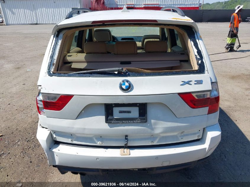 2009 BMW X3 xDrive30I VIN: WBXPC93419WJ29967 Lot: 39621936