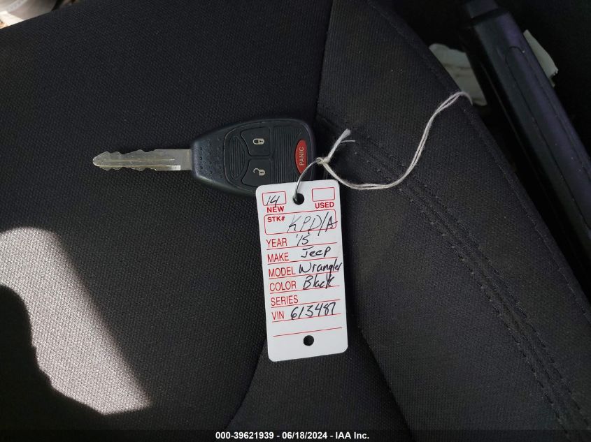2015 Jeep Wrangler Sport VIN: 1C4AJWAG6FL613487 Lot: 39621939