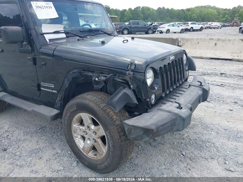 2015 Jeep Wrangler Sport VIN: 1C4AJWAG6FL613487 Lot: 39621939